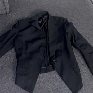 BCBG tuxedo jacket. Incredible fit with stretch.